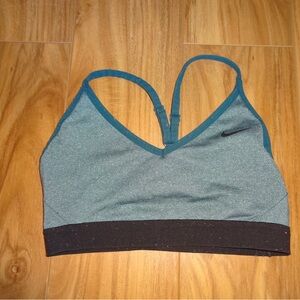 Nike Teal and Black Sports Bra